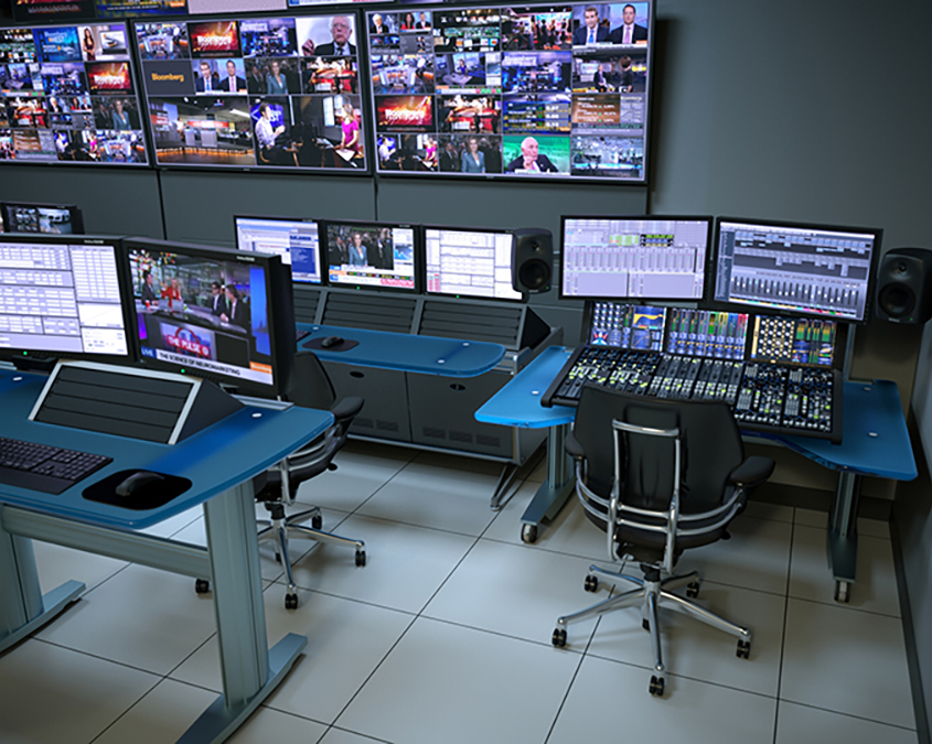 Integrated IntelliTrac + SmartTrac Control Room with custom audio console
