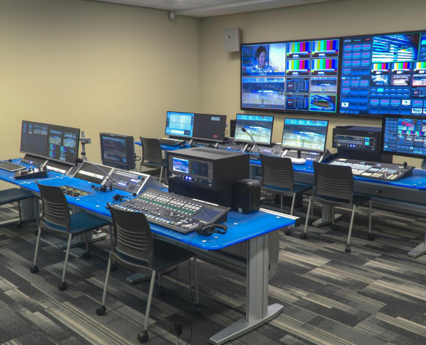 Production Control Room with Linked SmartTrac Consoles